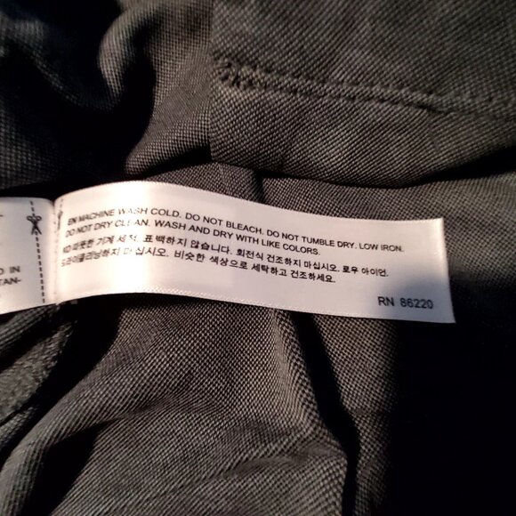 Porten & Ash Mens Modal Blend Short Sleeve Button-Up Shirt Size Small Gray - Picture 11 of 12